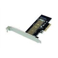 Conceptronic tarjeta y adaptador de interfaz interno m.2 negro, acero inoxidable