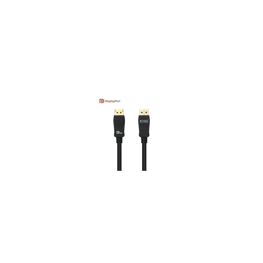 nanocable 10.15.2502 cable displayport macho a macho 2m negro