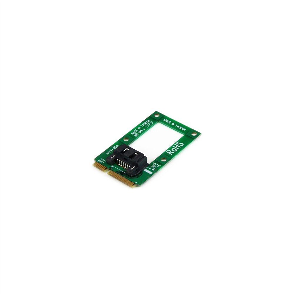 Startech.com msat2sat3 adaptador msata a sata para disco duro o ssd - tarjeta conversora mini sata a sata