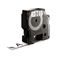 dymo d1 etiquetas durable negro sobre blanco 19mm x 5.5m