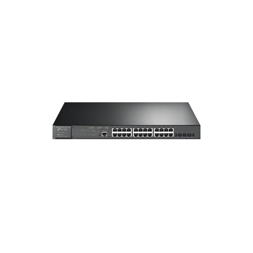 TP-LINK Switch gestionado L2 gigabit ethernet (10/100/1000) PoE negro