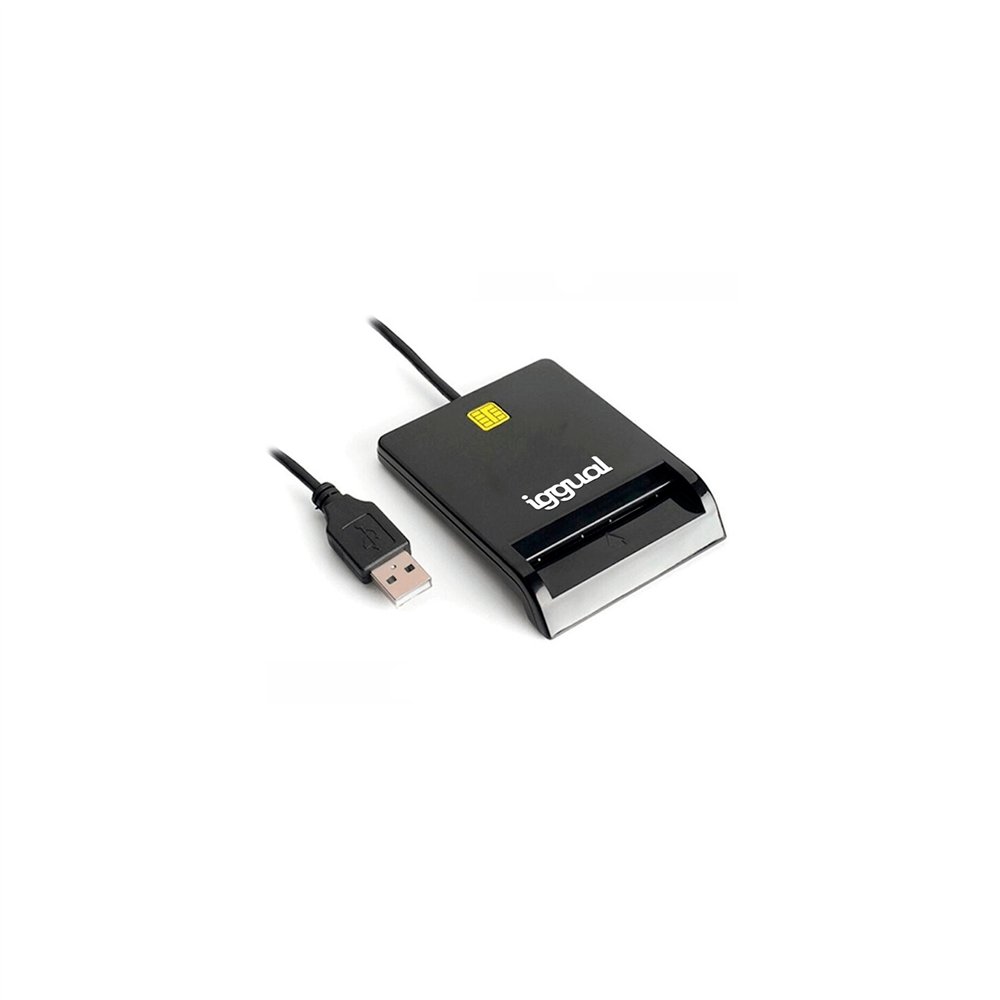 iggual igg316740 lector de tarjeta magnetica usb negro