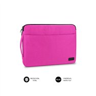 Subblim funda ordenador urban laptop sleeve 15.6p poliester rosa