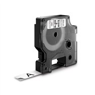 dymo d1 - etiquetas durable - negro sobre blanco - 12mm x 5.5m