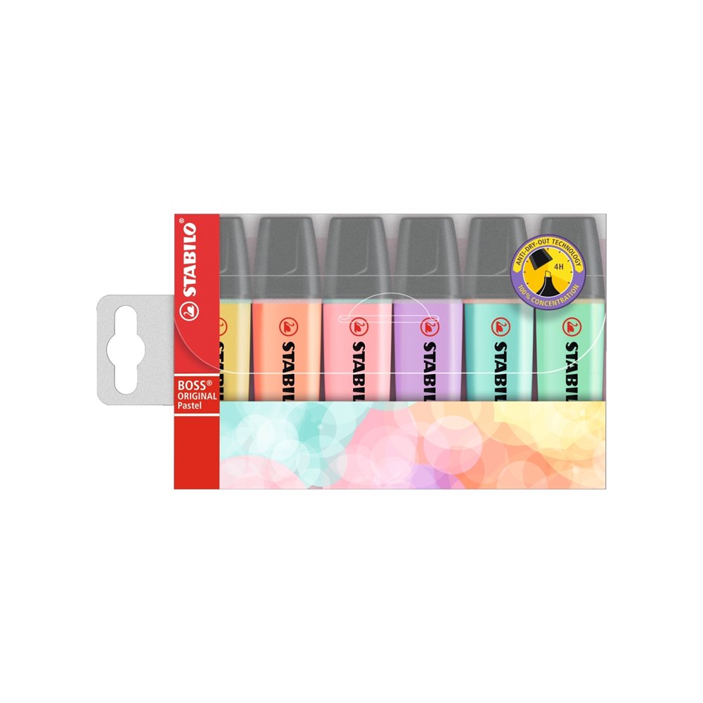 Stabilo boss original pastel marcador 6 pieza(s) multicolor
