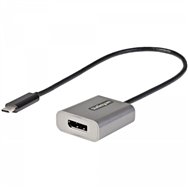 Startech.com adaptador usb tipo-c macho a displayport hembra negro gris