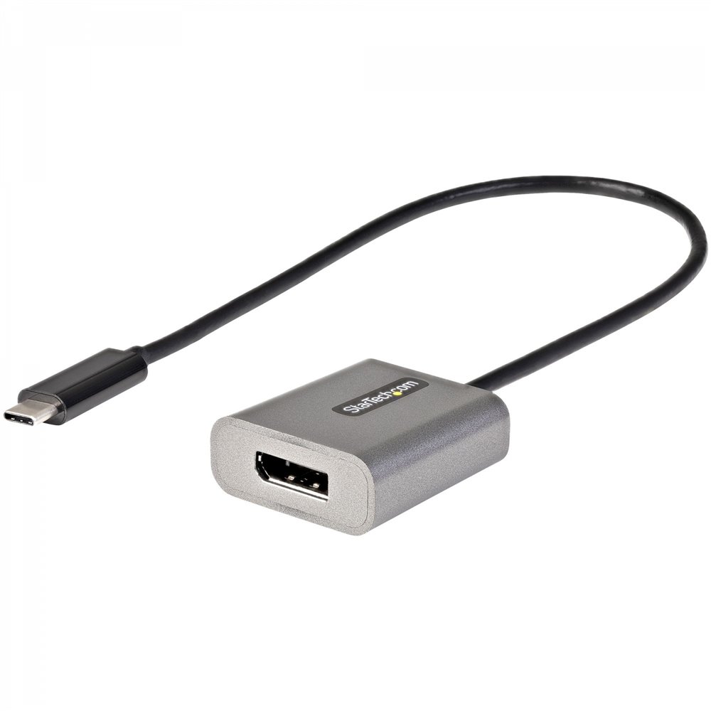 Startech.com adaptador usb tipo-c macho a displayport hembra negro gris