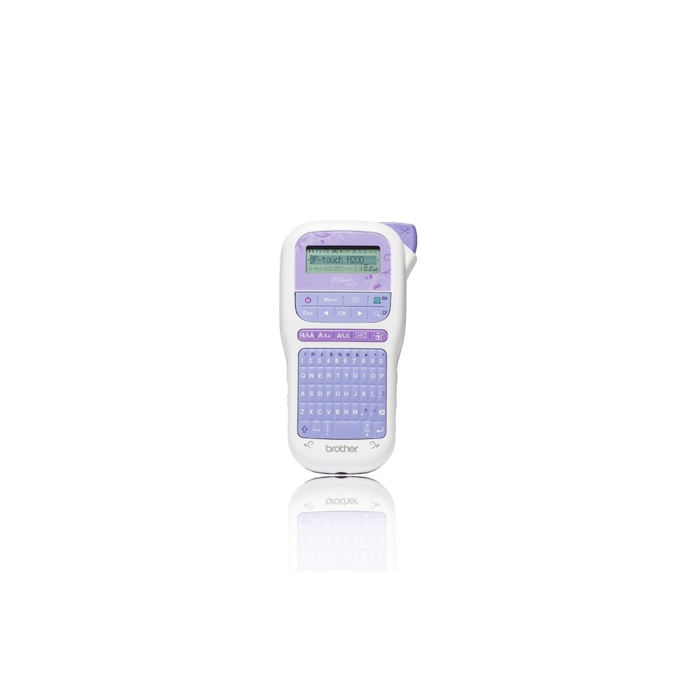 Brother pt-h200 impresora de etiquetas transferencia termica tze qwerty azul blanco