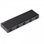 startech.com caja externa usb-c de 10gbps a nvme m.2 or ssd sata m.2 - carcasa de aluminio portátil para ssd ngff m.2 pcie/sata 