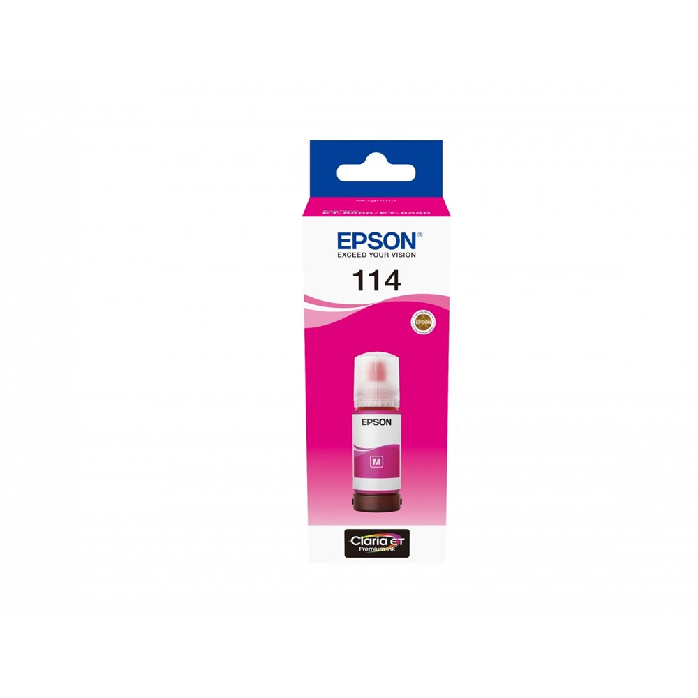 epson 114 ecotank botella de tinta magenta