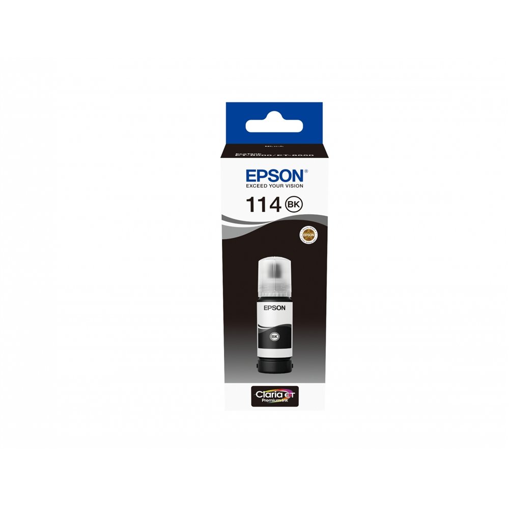 Epson 114 ecotank botella de tinta pigmento negro