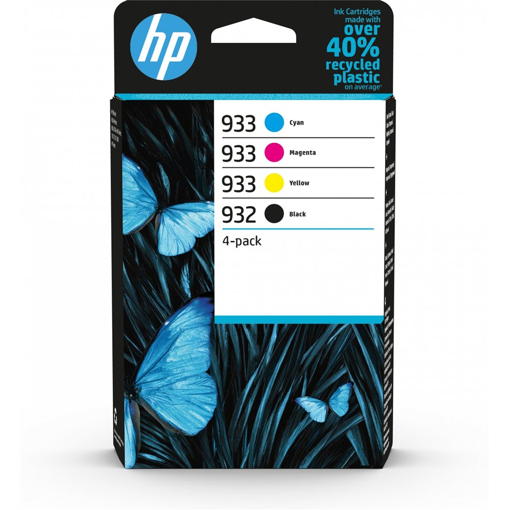 Hp 932/933 pack de 4 cartucho de tintas original multicolor