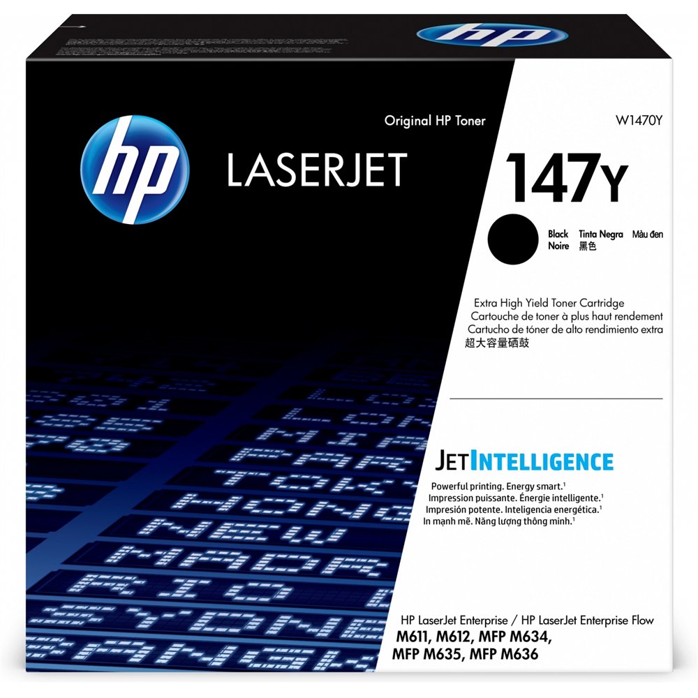 hp cartucho de tóner original laserjet 147y negro de capacidad superior