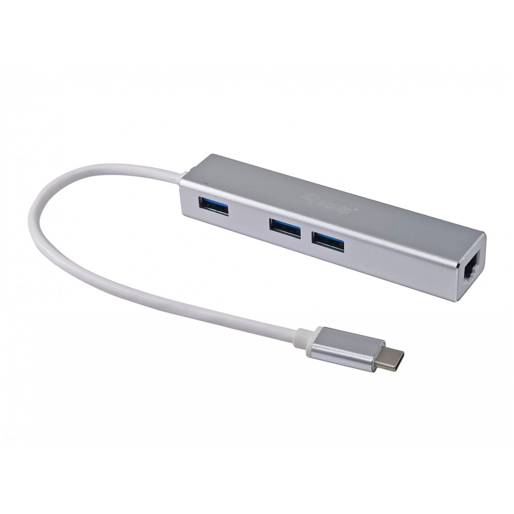 Equip hub de interfaz usb 32 gen 1 (31 gen 1) type-c 5000 mbit/s plata