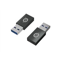 conceptronic cambiador de género para cable usb a/usb c negro