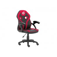 Conceptronic silla para videojuegos de pc asiento acolchado negro, rojo