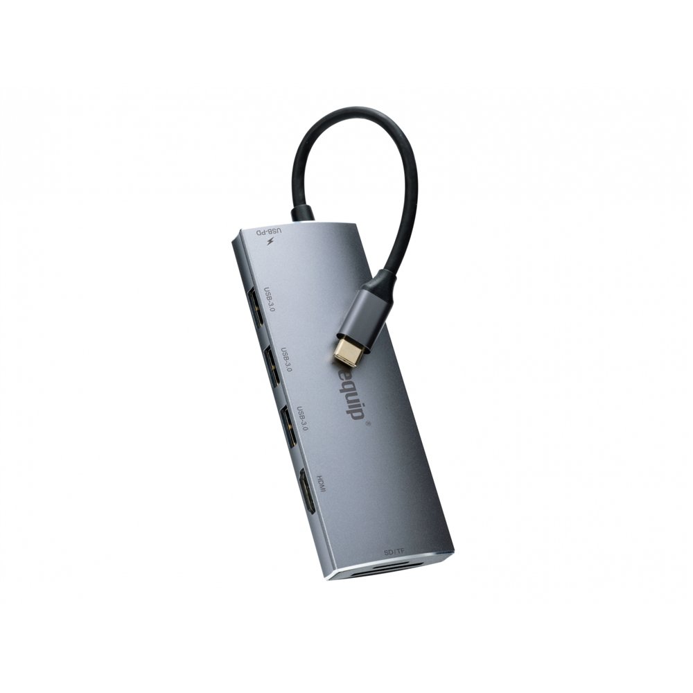 Equip hub de interfaz usb 3.2 gen 1 (3.1 gen 1) type-c 5000 mbit/s plata