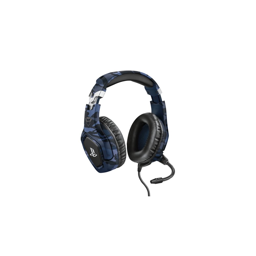 trust gxt 488 forze ps4 auriculares diadema alámbrico juego negro, azul