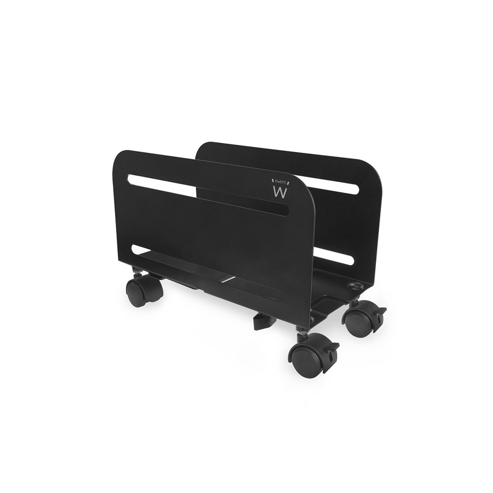 ewent soporte de cpu carro para equipo informático negro