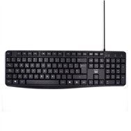teclado ewent usb qwerty español ergonomico negro