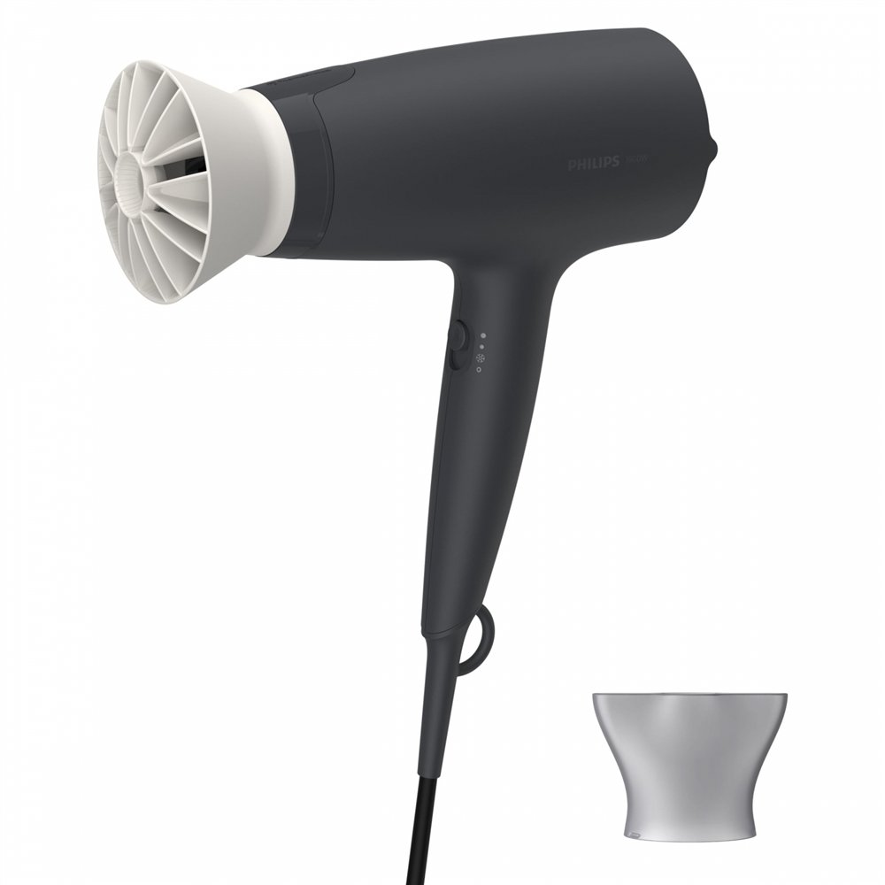 Philips 3000 series Secador con accesorio ThermoProtect de 1600 W Negro
