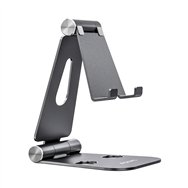aisens soporte de sobremesa tamaño xl ajustable (2 pivotes) para movil / tablet, 11p gris