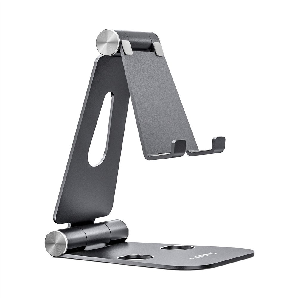 Aisens soporte de sobremesa tamaã±o xl ajustable (2 pivotes) para movil / tablet, 11p gris