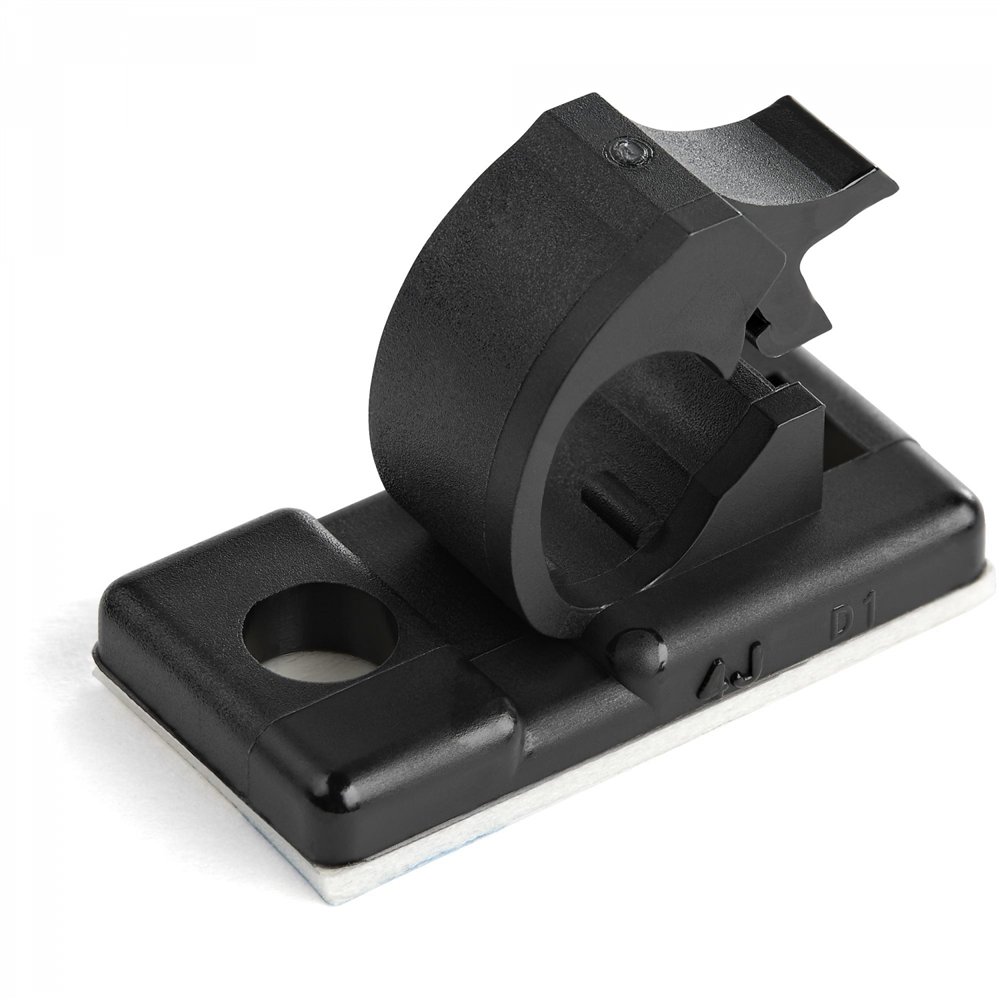 Startech.com organizador de cables clip para cable negro 100 pieza(s)