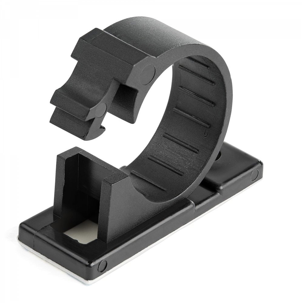 Startech.com organizador de cables clip para cable negro 100 pieza(s)