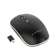 Ratón gembird ambidextro rf wireless+usb type-c í?ptico 1600 dpi negro