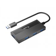 Equip hub de interfaz usb 3.2 gen 1 (3.1 gen 1) type-a 5000 mbit/s negro
