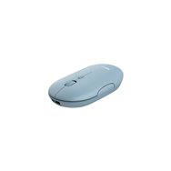 Ratã³n trust puck ambidextro rf inalã¡mbrica + bluetooth 1600 dpi azul