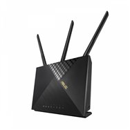 Asus 4g-ax56 router inalámbrico gigabit ethernet doble banda (24 ghz / 5 ghz) 3g negro