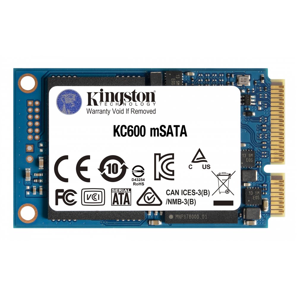 Disco kingston technology kc600 msata 256 gb serial ata iii 3d tlc