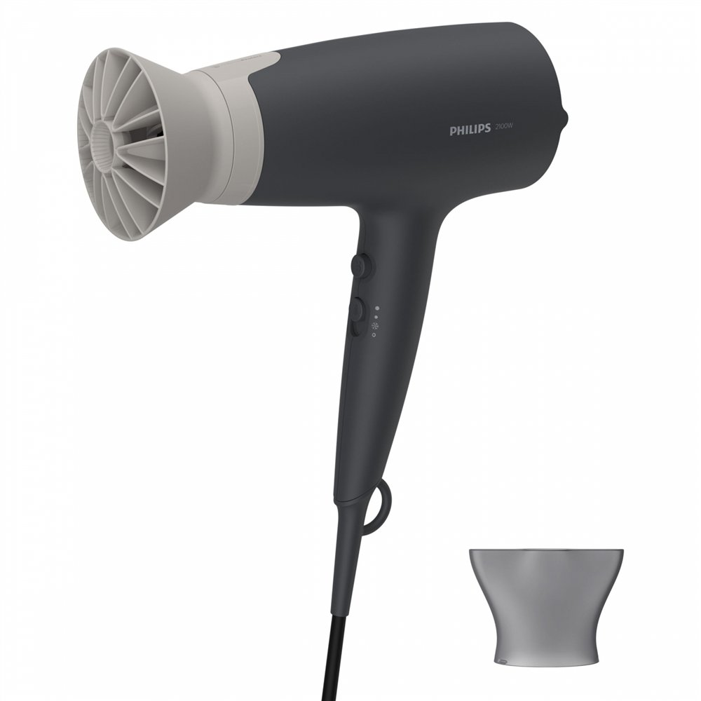 Philips 3000 series Secador con accesorio ThermoProtect de 2100 W Gris