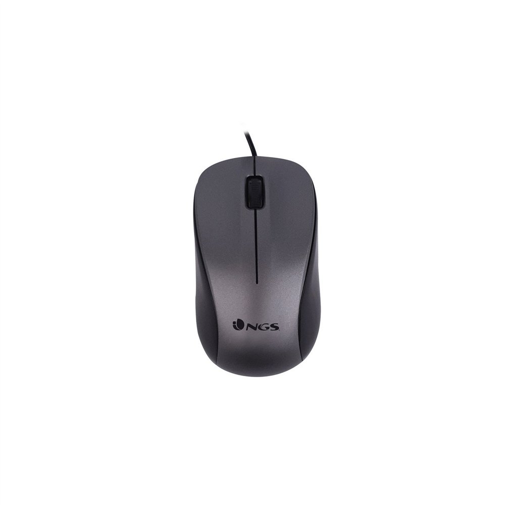 Raton ngs crew optico 1200dpi usb negro/gris