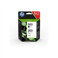 Hp 303 cartucho tinta original pack negro y tricolor 3ym92ae