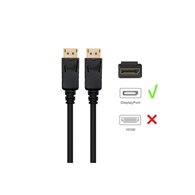 Cable displayport ewent dp/m - dp/m 1m negro