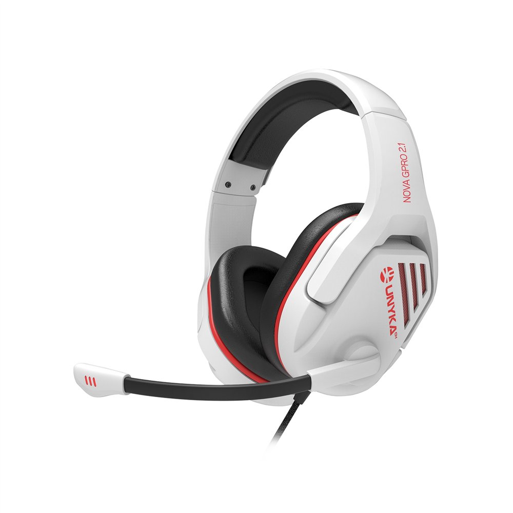 Unykach nova gpro 2.1 auriculares alámbrico diadema juego blanco