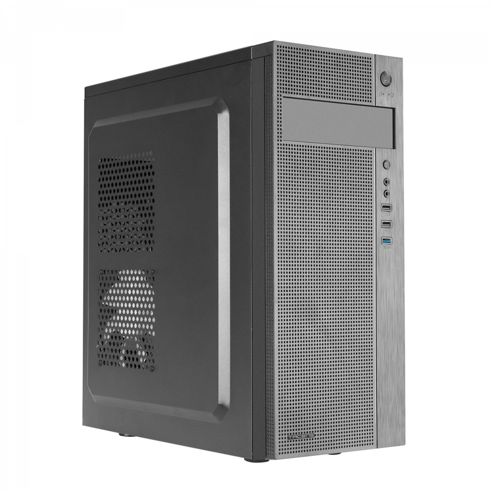 Tacens 2ferrox, caja pc semitorre atx, ventilador lateral 12cm, rejilla frontal, negro