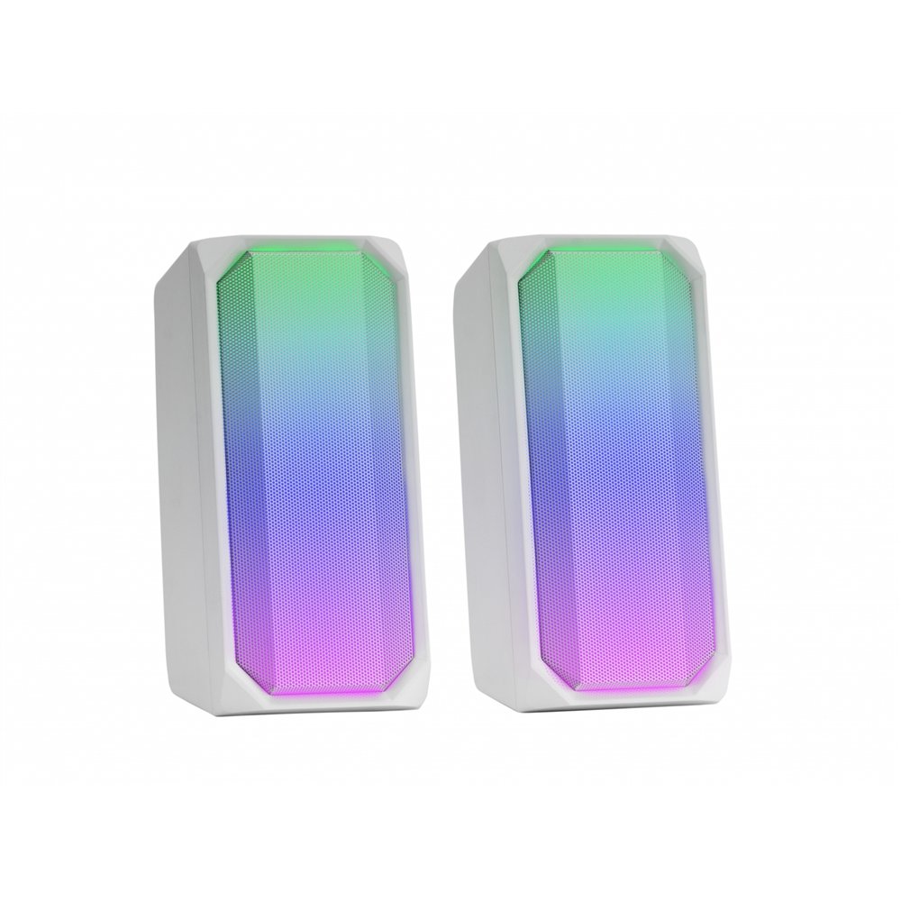 Altavoz mars gaming bluetooth rgb 15w blanco
