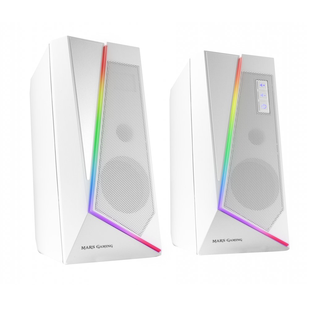 Mars gaming ms7 altavoz inalámbrico y alámbrico 20 w blanco
