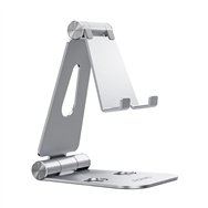 Aisens soporte de sobremesa tamaã±o xl ajustable (2 pivotes) para movil / tablet, plata
