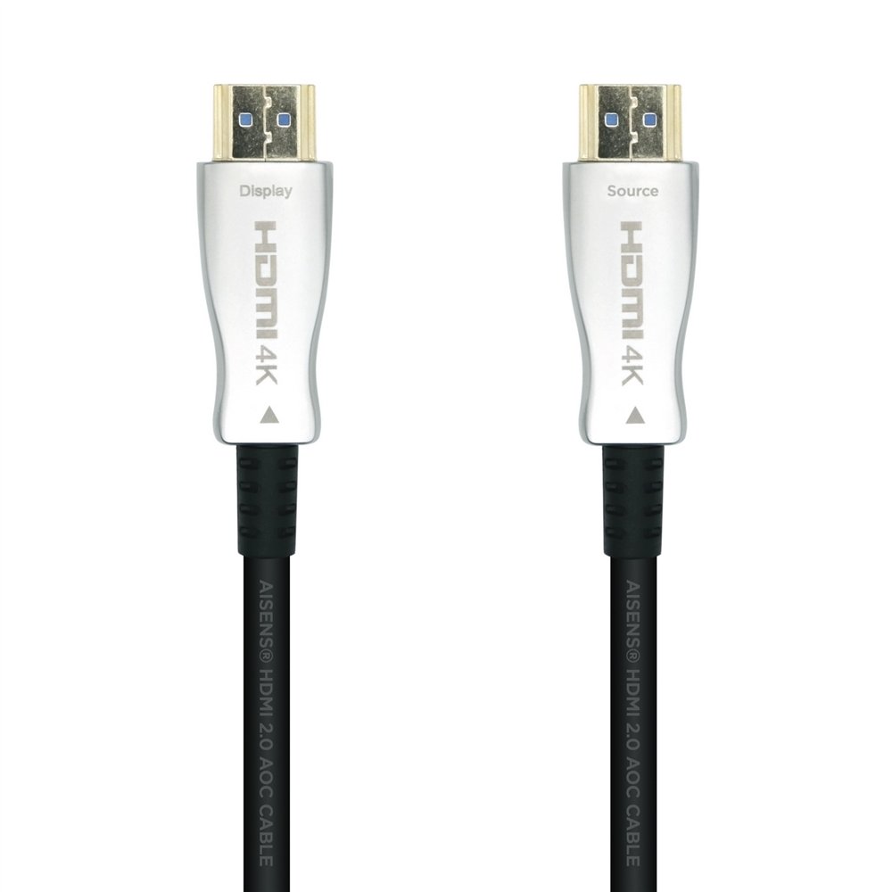 Aisens cable hdmi tipo-a estandar macho a macho v2.0 aoc premium alta velocidad 15m negro