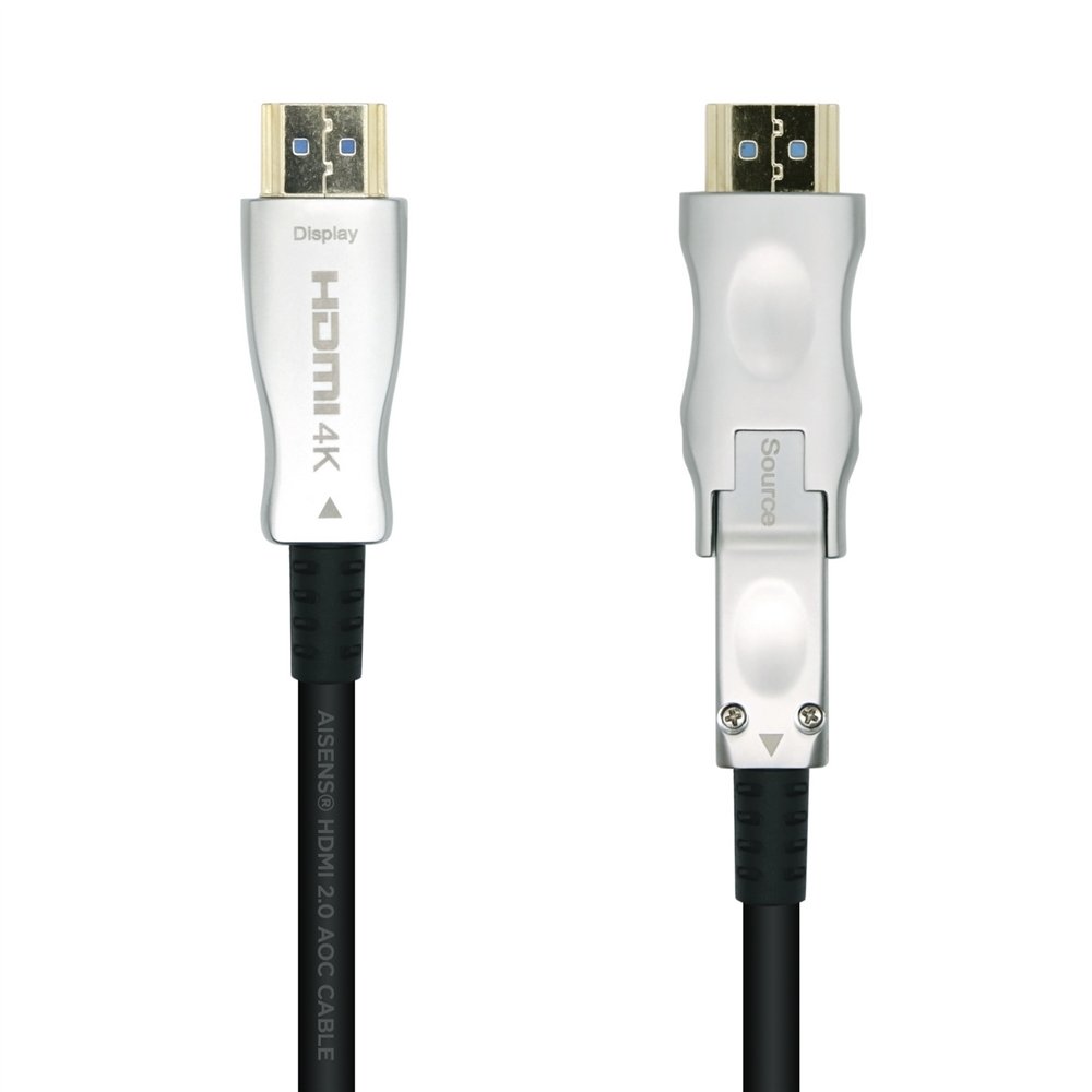 Aisens cable hdmi tipo-a estandar macho a hdmi tipo-d micro v2.0 aoc desmontable premium alta velocidad negro