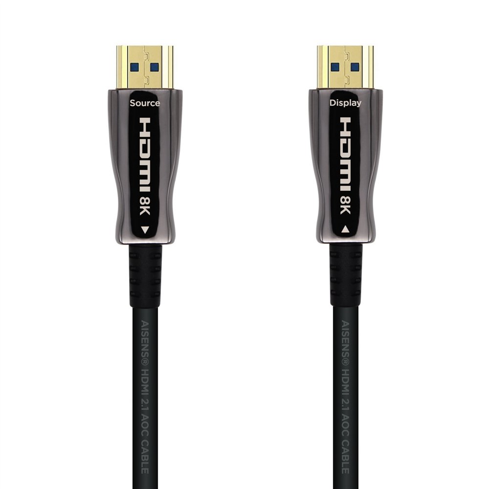 Aisens cable hdmi tipo-a estandar macho a macho v2.1 aoc ultra alta velocidad 70m negro