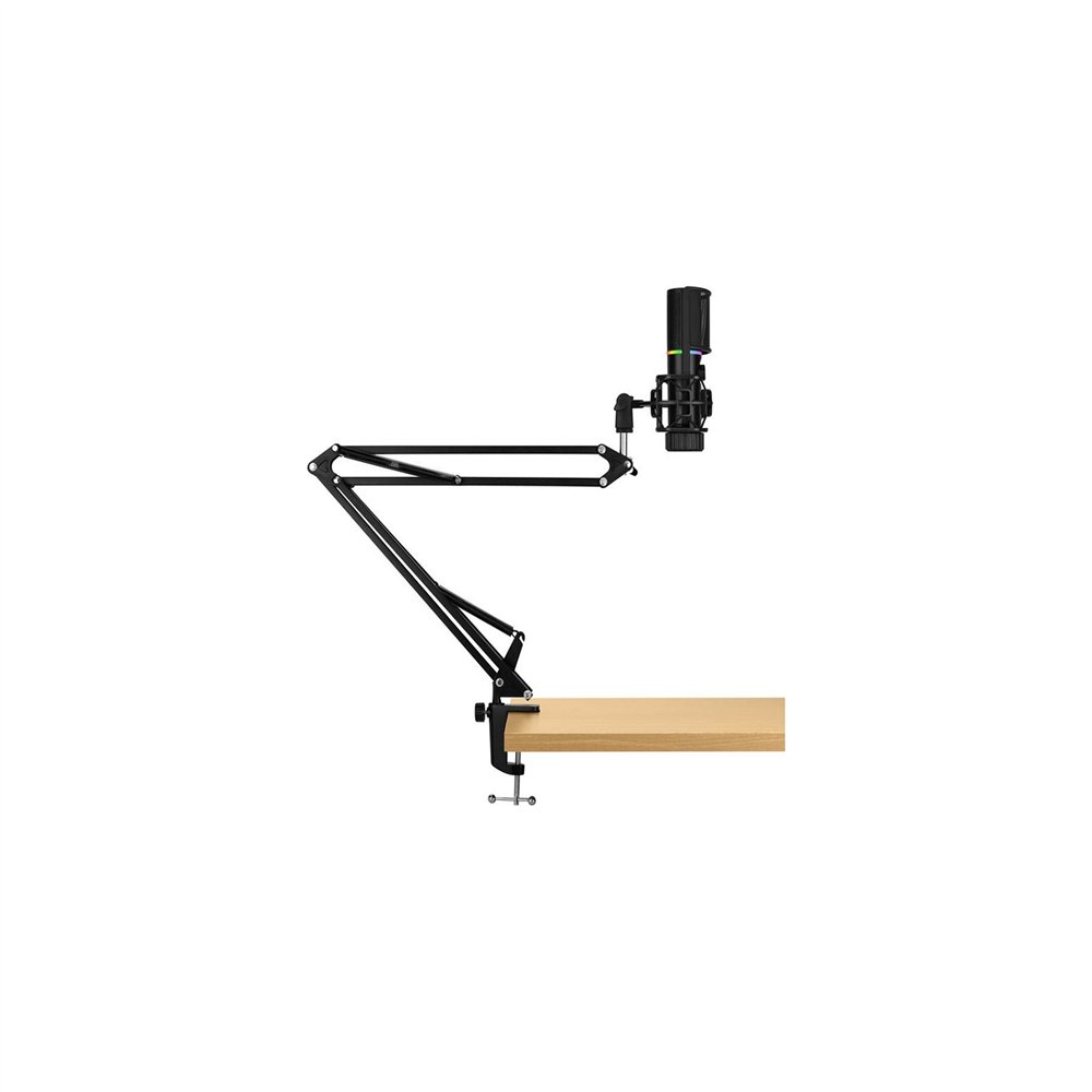 streamplify microfono mic rgb usb-a negro + brazo incluido