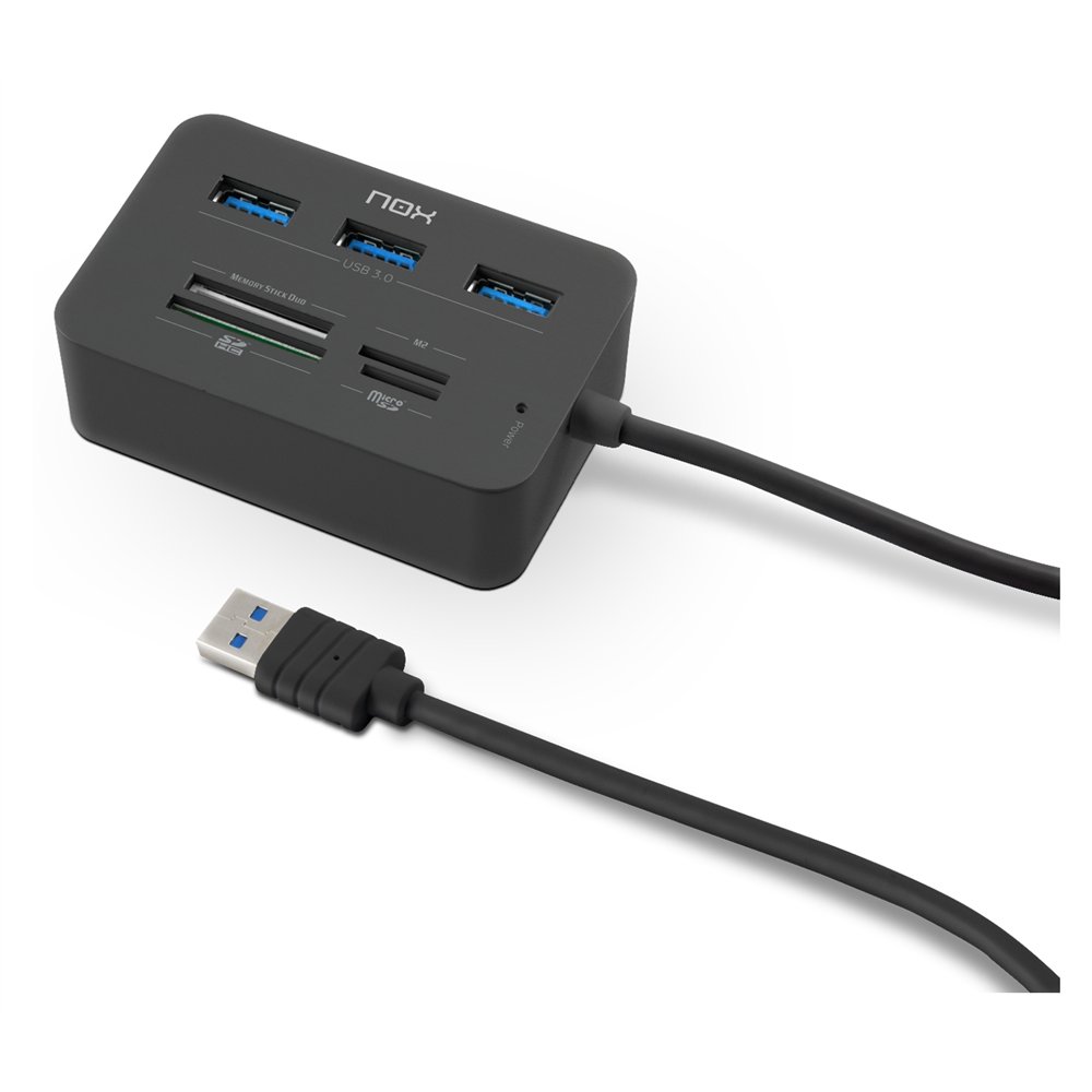 Nox lite reader one alã¡mbrico usb 3.2 gen 1 (3.1 gen 1) type-a negro