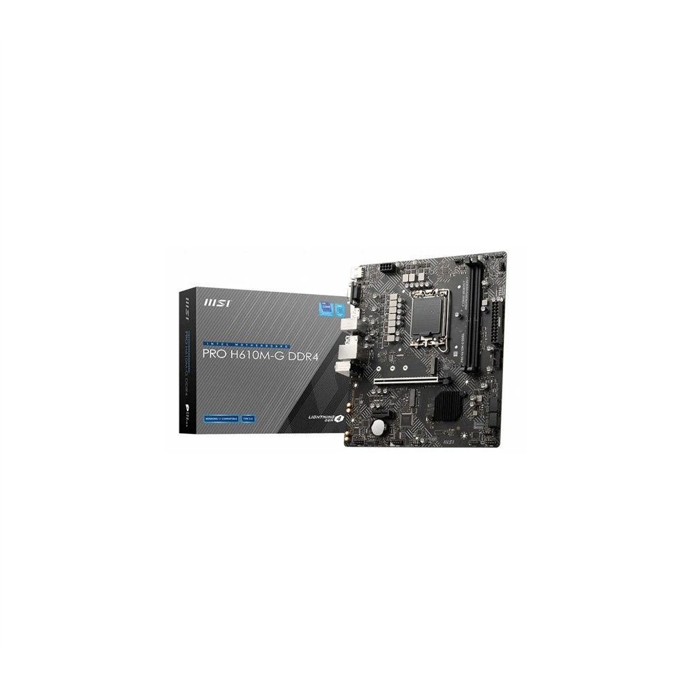 Msi pro h610m-g ddr4 placa base intel h610 lga 1700 micro atx