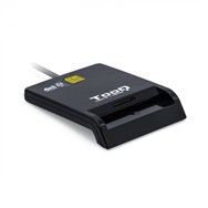 tooq lector de tarjetas inteligentes dnie sim usb-c, negro